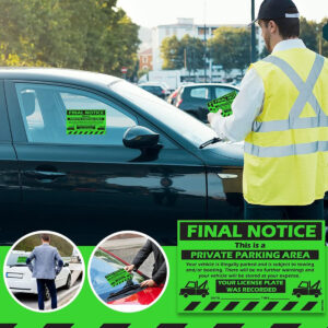 final notice private parking area sticker green 07 v1