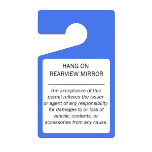 parking permit hang tags blue 02 v1
