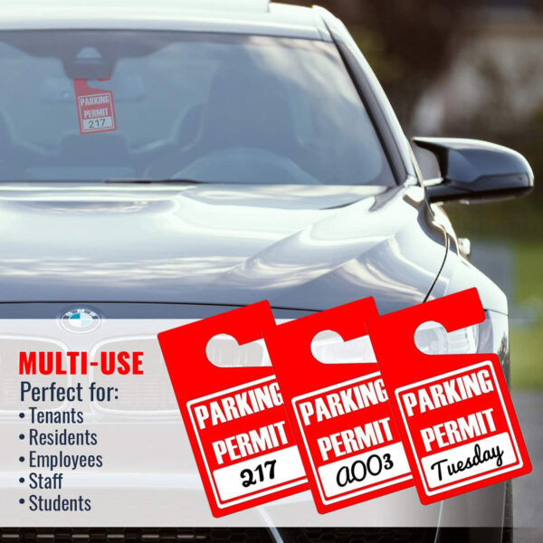 parking permit hang tags red 05 v1