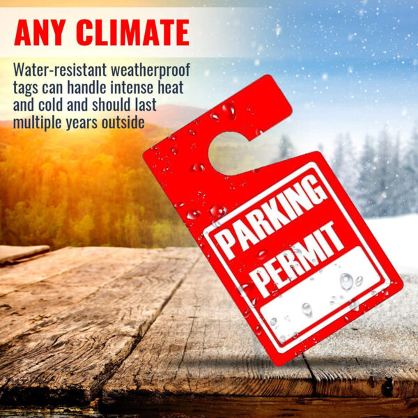 parking permit hang tags red 09 v1
