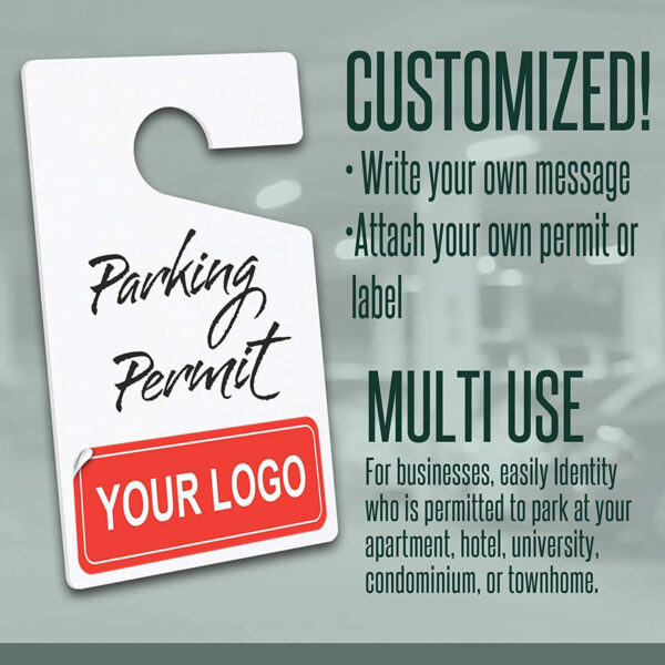 parking permit hang tags whiteblank 04 v1
