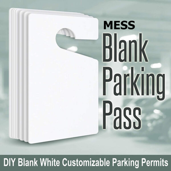 parking permit hang tags whiteblank 06 v1