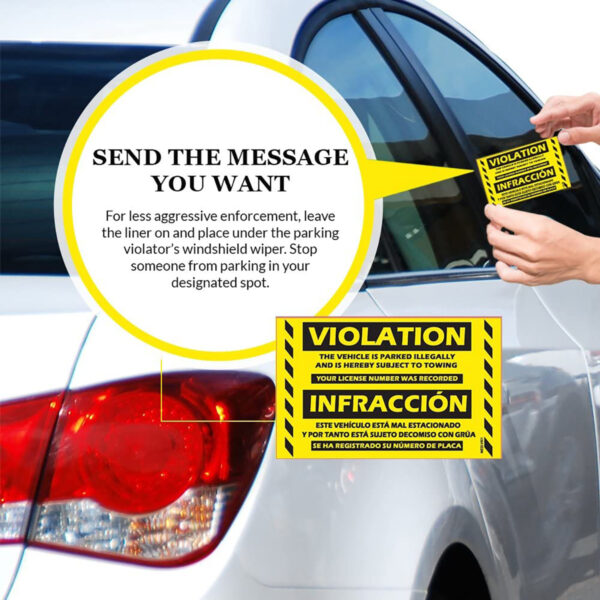 parking violation infraccion sticker bilingual yellow 03 v1