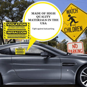 parking violation infraccion sticker bilingual yellow 05 v1
