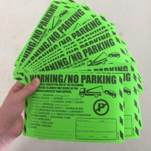 Warning & No Parking – Multi Reason Stickers