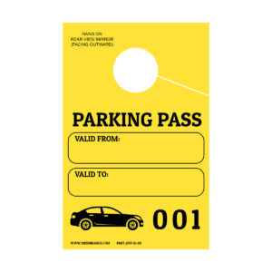 sequential numbered parking permits yellow 01 v1