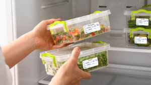 dissolvable labels on food containers
