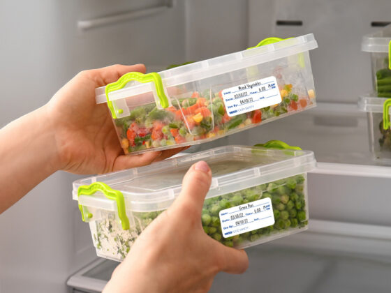 dissolvable labels on food containers