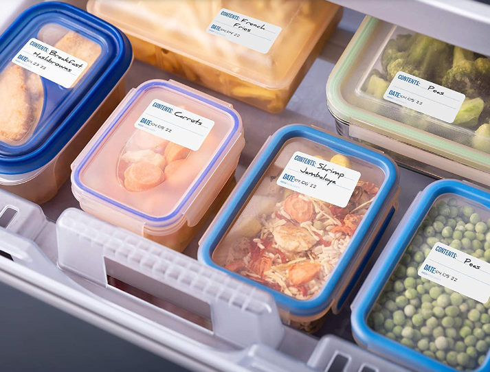 freezer labels in containers